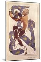 L'Apres Midi d'Un Faune, Costume Design for Nijinsky (1890-1950)-Leon Bakst-Mounted Giclee Print