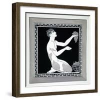 L'Apres-Midi D'Un Faune from the Series Designs on the Dances of Vaslav Nijinsky-Georges Barbier-Framed Giclee Print