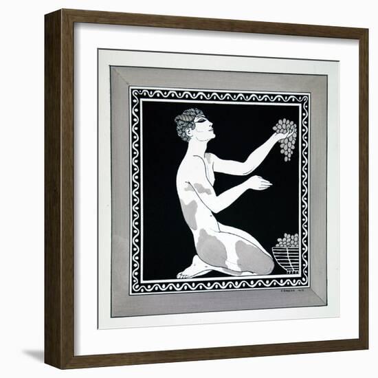 L'Apres-Midi D'Un Faune from the Series Designs on the Dances of Vaslav Nijinsky-Georges Barbier-Framed Giclee Print