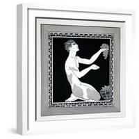 L'Apres-Midi D'Un Faune from the Series Designs on the Dances of Vaslav Nijinsky-Georges Barbier-Framed Giclee Print