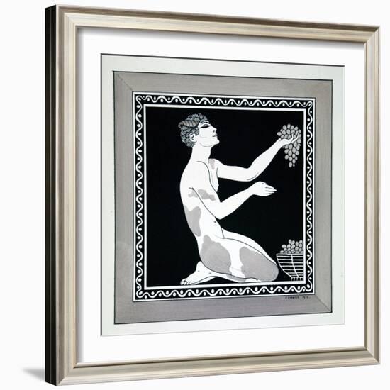 L'Apres-Midi D'Un Faune from the Series Designs on the Dances of Vaslav Nijinsky-Georges Barbier-Framed Giclee Print