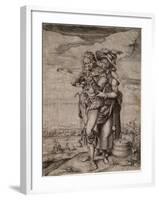L'arbaletrier Et La Laitiere - the Crossbowman and the Milkmaid - Gheyn, Jacques De, the Younger (J-Jacques II de Gheyn-Framed Giclee Print