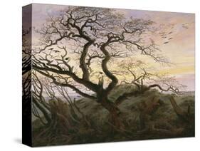 L'Arbre aux corbeaux-Caspar David Friedrich-Stretched Canvas