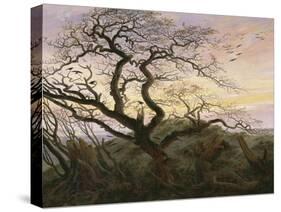 L'Arbre aux corbeaux-Caspar David Friedrich-Stretched Canvas