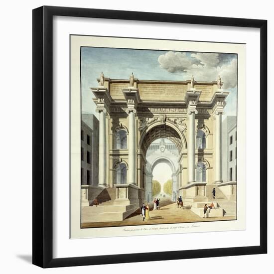 L'Arc De Triomphe, 1806-null-Framed Giclee Print