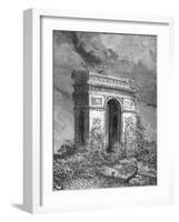 L'Arc De Triomphe as a Ruin, 19th Century-Édouard Riou-Framed Giclee Print