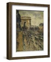 L'Arc De Triomphe, C.1930-1931-Gustave Loiseau-Framed Giclee Print