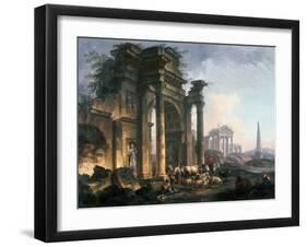 L'Arc De Triomphe, C1740-1807-Pierre Antoine De Machy-Framed Giclee Print