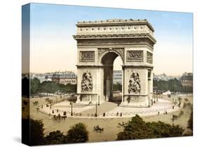 L'Arc De Triomphe De L'Etoile, Paris-null-Stretched Canvas