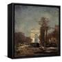 L'Arc de Triomphe de l'Etoile-Félix Ziem-Framed Stretched Canvas