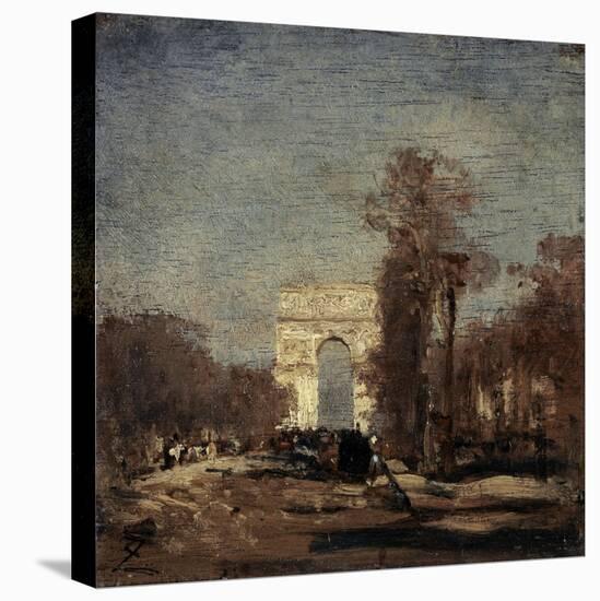 L'Arc de Triomphe de l'Etoile-Félix Ziem-Stretched Canvas