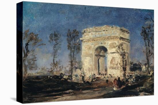 L'Arc de Triomphe de l'Etoile-Félix Ziem-Stretched Canvas