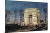 L'Arc de Triomphe de l'Etoile-Félix Ziem-Mounted Giclee Print