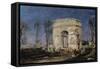 L'Arc de Triomphe de l'Etoile-Félix Ziem-Framed Stretched Canvas