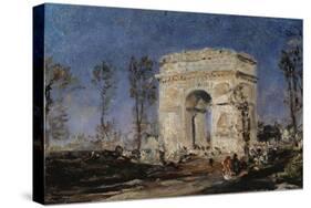 L'Arc de Triomphe de l'Etoile-Félix Ziem-Stretched Canvas
