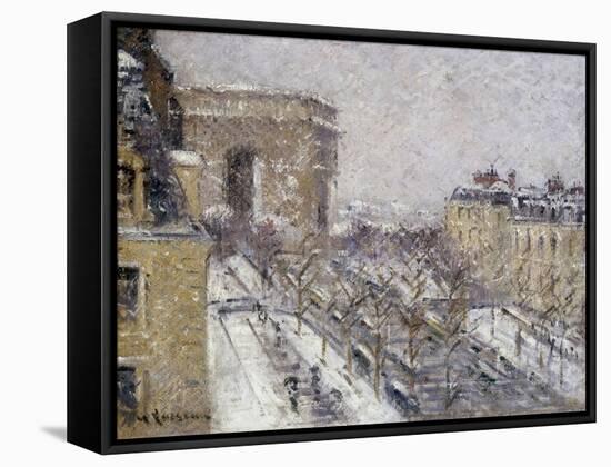 L'Arc de Triomphe, Paris France-Gustave Loiseau-Framed Stretched Canvas