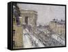 L'Arc de Triomphe, Paris France-Gustave Loiseau-Framed Stretched Canvas