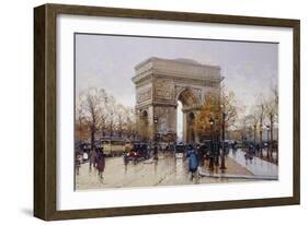 L'Arc de Triomphe, Paris-Eugene Galien-Laloue-Framed Giclee Print