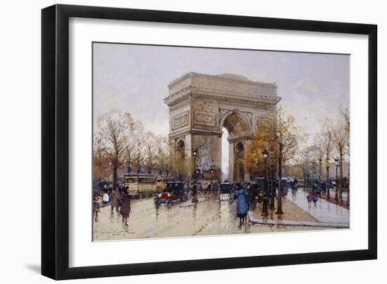 L'Arc de Triomphe, Paris-Eugene Galien-Laloue-Framed Giclee Print