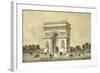 L'Arc De Triomphe, Paris-Jean Jacottet-Framed Giclee Print