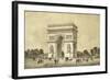 L'Arc De Triomphe, Paris-Jean Jacottet-Framed Giclee Print