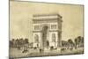 L'Arc De Triomphe, Paris-Jean Jacottet-Mounted Giclee Print