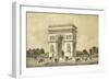 L'Arc De Triomphe, Paris-Jean Jacottet-Framed Giclee Print