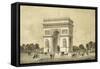 L'Arc De Triomphe, Paris-Jean Jacottet-Framed Stretched Canvas