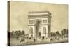 L'Arc De Triomphe, Paris-Jean Jacottet-Stretched Canvas