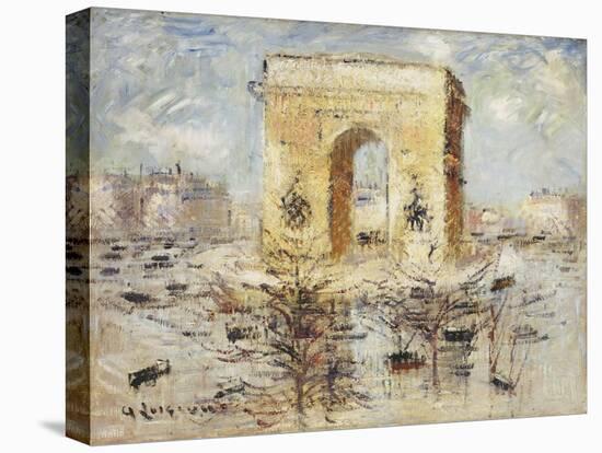 L'Arc de Triomphe, Place of the Star-Gustave Loiseau-Stretched Canvas