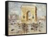 L'Arc de Triomphe, Place of the Star-Gustave Loiseau-Framed Stretched Canvas