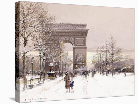 L'Arc De Triomphe-Eugene Galien-Laloue-Stretched Canvas