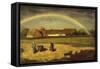 L'arc-en-ciel à Courrières-Jules Breton-Framed Stretched Canvas