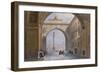 L'arche Du Batiment De L'etat Major General a Saint Petersbourg. Oeuvre De Vasily Semyonovich Sadov-Vasili Semenovich Sadovnikov-Framed Giclee Print