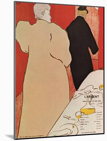 L'argent, c.1895-Henri de Toulouse-Lautrec-Mounted Giclee Print