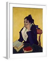 L'Arlesienne: Madame Joseph Michel Ginoux-Vincent van Gogh-Framed Giclee Print