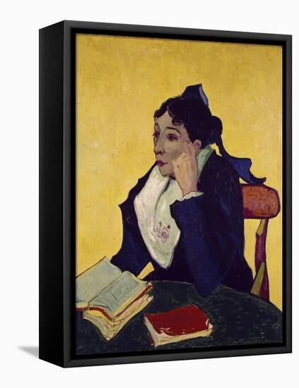 L'Arlesienne: Madame Joseph Michel Ginoux-Vincent van Gogh-Framed Stretched Canvas