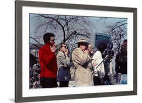 L'ARMEE DES OMBRES, 1969 directed by JEAN-PIERRE MELVILLE On the set, Jean-Pierre Melville (photo)-null-Framed Photo