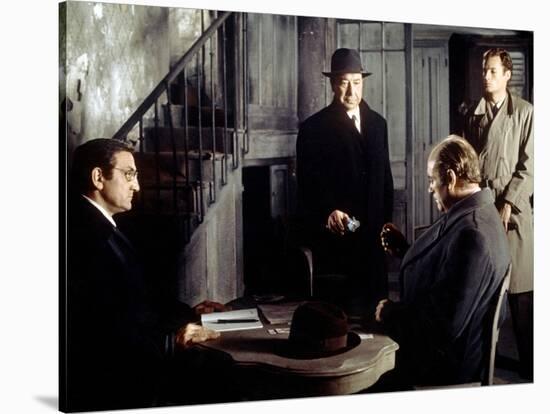 L' armee des Ombres by JeanPierreMelville with Lino Ventura, Paul Meurisse, Christian Barbier and C-null-Stretched Canvas