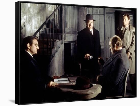 L' armee des Ombres by JeanPierreMelville with Lino Ventura, Paul Meurisse, Christian Barbier and C-null-Framed Stretched Canvas