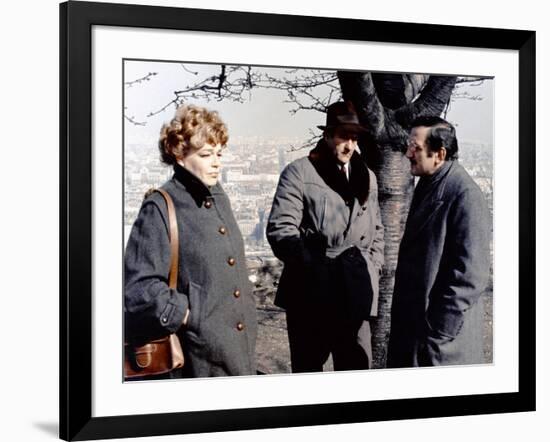 L' armee des Ombres by JeanPierreMelville with Simone Signoret, Christian Barbier and Lino Ventura,-null-Framed Photo