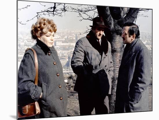 L' armee des Ombres by JeanPierreMelville with Simone Signoret, Christian Barbier and Lino Ventura,-null-Mounted Photo