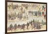 L'armée française à travers les siècles, l'infanterie de ligne-null-Framed Giclee Print