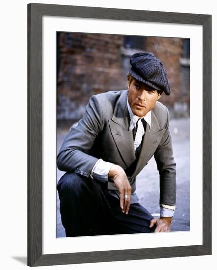 L'Arnaque THE STING by GeorgeRoyHill with Robert Redford, 1973 (photo)-null-Framed Photo