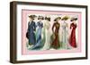 L'Art de la Mode: A Variety of Beautiful Fashions-null-Framed Art Print