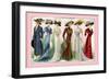 L'Art de la Mode: A Variety of Beautiful Fashions-null-Framed Art Print