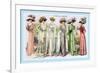 L'Art de la Mode: Six Beautiful Gowns-null-Framed Premium Giclee Print