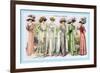 L'Art de la Mode: Six Beautiful Gowns-null-Framed Premium Giclee Print