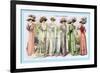 L'Art de la Mode: Six Beautiful Gowns-null-Framed Premium Giclee Print