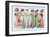 L'Art de la Mode: Six Beautiful Gowns-null-Framed Art Print